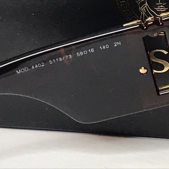 Authentic New Versace Sunglasses Women's 4402 5119/73 Havana-Gold/Bronze 59mm - Picture 8 of 13